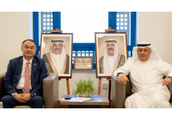 ЭЛЧИН САЙД П.СЭРГЭЛЭН КУВЕЙТ УЛСЫН ХАРИЛЦАА ХОЛБООНЫ ТӨРИЙН САЙД ОМАР АЛЬ-САУД ОМАР-ТАЙ УУЛЗАВ