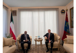 ЭЛЧИН САЙД П.СЭРГЭЛЭН ЭСВАТИНИГИЙН ХААНТ УЛСААС КУВЕЙТ УЛСАД СУУГАА ЭЛЧИН САЙД НКУЛУЛЕКО ДЛАМИНИ-Г ХҮЛЭЭН АВЧ УУЛЗАВ