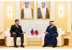 БАТЛАН ХАМГААЛАХЫН САЙД Д.БАТЛУТ КАТАР УЛСЫН ШАДАР САЙД БӨГӨӨД БАТЛАН ХАМГААЛАХЫН АСУУДАЛ ЭРХЭЛСЭН ТӨРИЙН САЙДТАЙ УУЛЗАВ