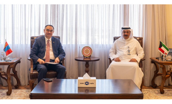 ЭЛЧИН САЙД П.СЭРГЭЛЭН КУВЕЙТИЙН ҮНДЭСНИЙ МЭДЭЭЛЛИЙН АГЕНТЛАГ (KUNA)-ГИЙН ЕРӨНХИЙ ЗАХИРЛЫН АЛБАН ҮҮРГИЙГ ТҮР ОРЛОН ГҮЙЦЭТГЭГЧ МУХАММАД АЛЬ-МАННАЙ-ТАЙ УУЛЗАВ