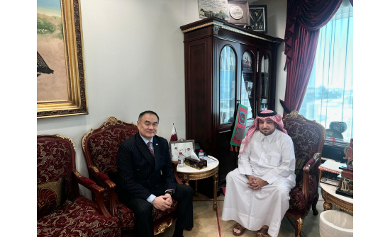 ЭЛЧИН САЙД П.СЭРГЭЛЭН КАТАР УЛСЫН ГАДААД ХЭРГИЙН ЯАМНЫ ЁСЛОЛЫН ГАЗРЫН ЗАХИРАЛ ИБРАХИМ ЮСЕФ АБДУЛЛА ФАХРУ-ТАЙ УУЛЗАВ